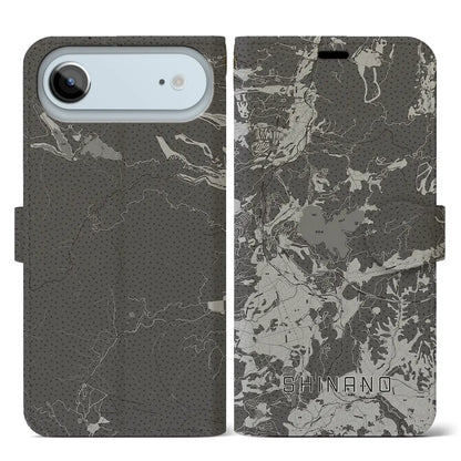 【信濃（長野県）】地図柄iPhoneケース（手帳タイプ）