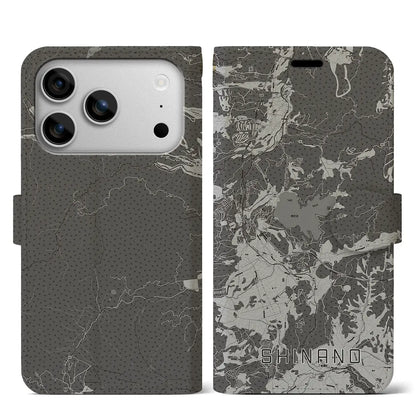 【信濃（長野県）】地図柄iPhoneケース（手帳タイプ）