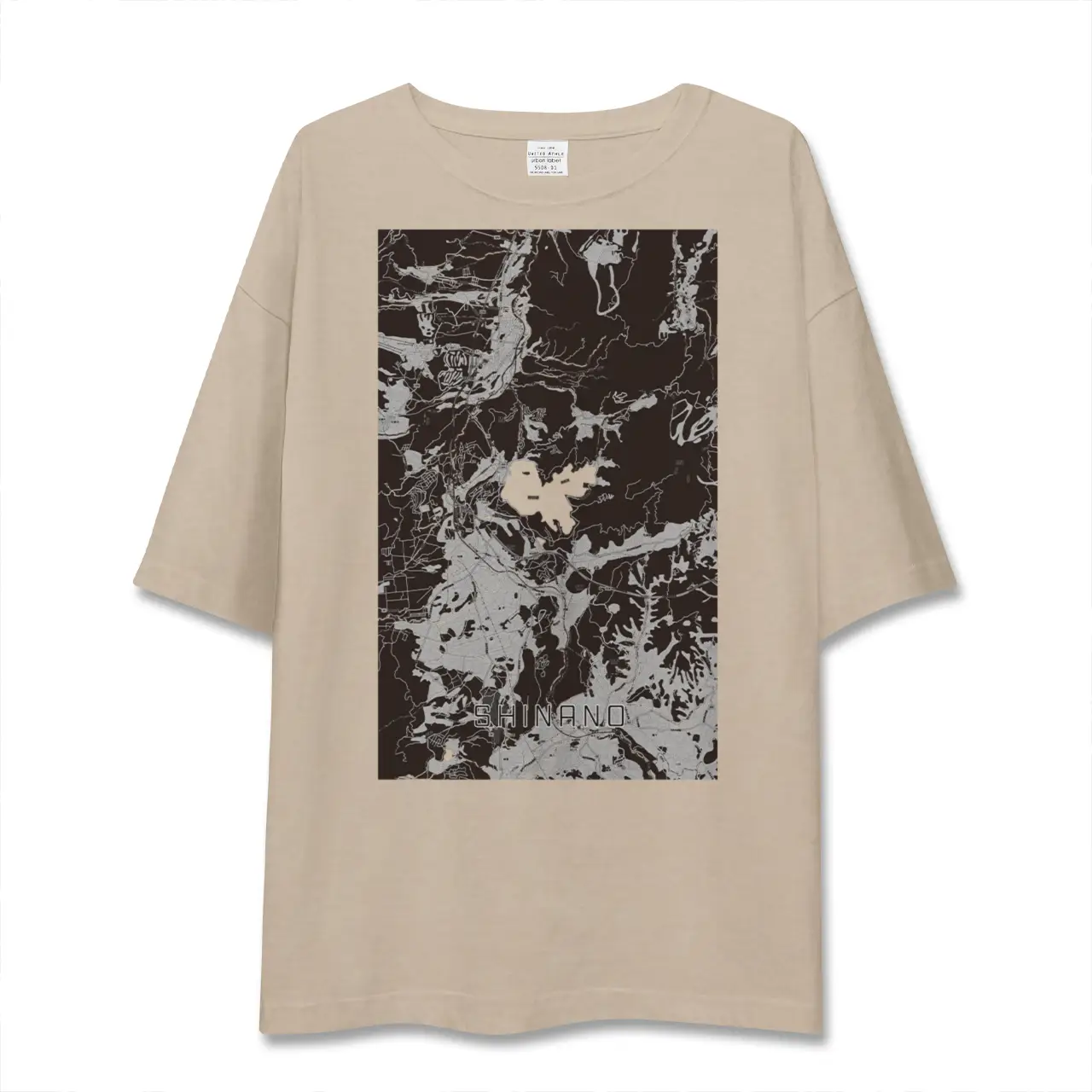 【信濃（長野県）】地図柄ビッグシルエットTシャツ