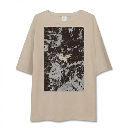 【信濃（長野県）】地図柄ビッグシルエットTシャツ