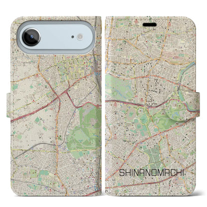 【信濃町（東京都）】地図柄iPhoneケース（手帳タイプ）