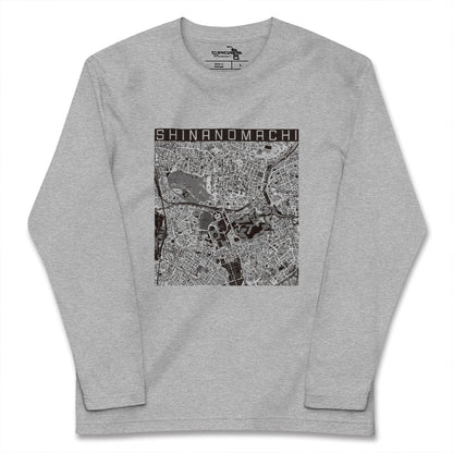【信濃町（東京都）】地図柄ロングスリーブTシャツ