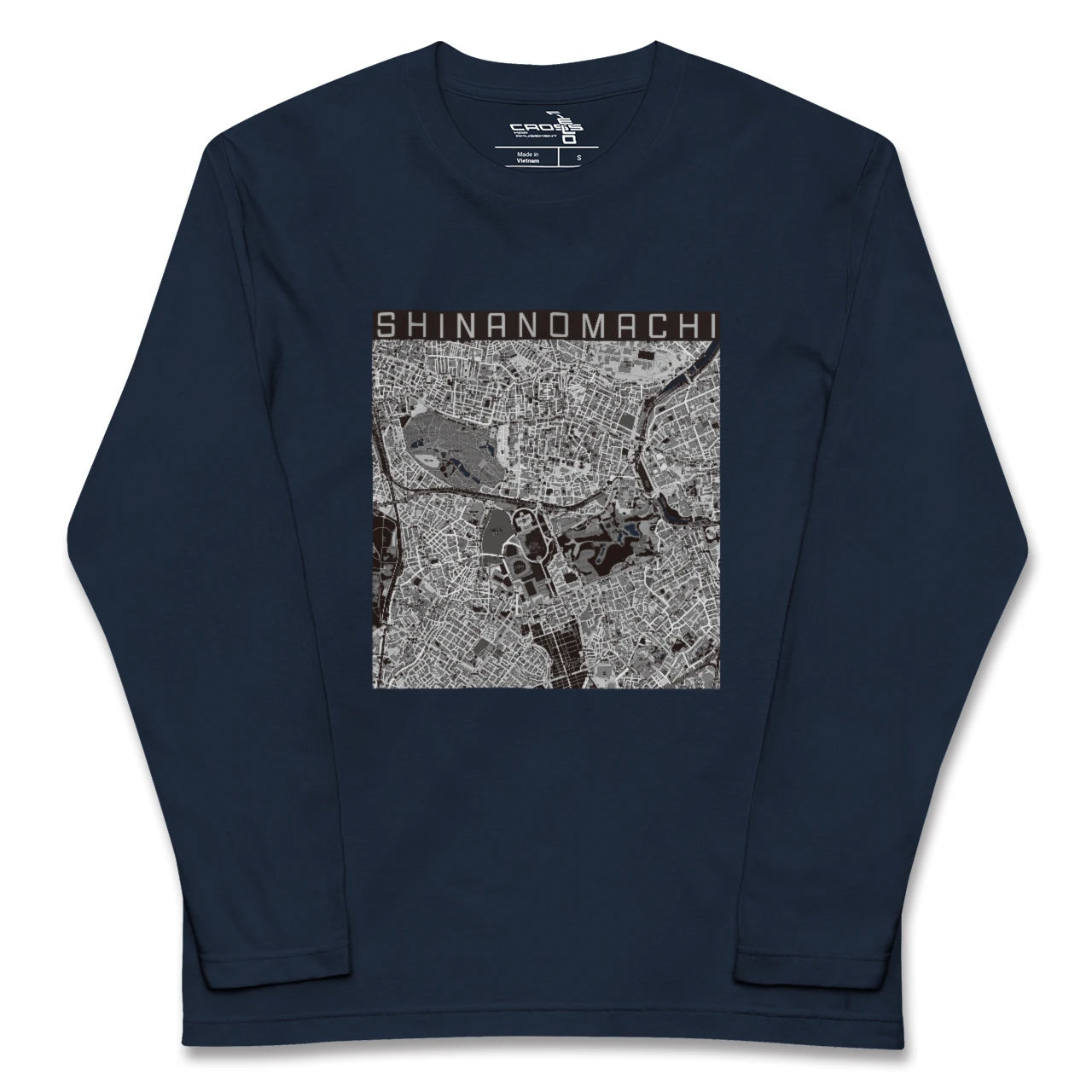 【信濃町（東京都）】地図柄ロングスリーブTシャツ