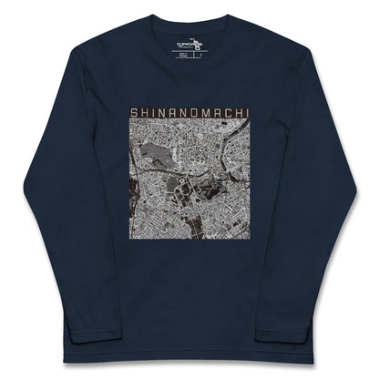 【信濃町（東京都）】地図柄ロングスリーブTシャツ