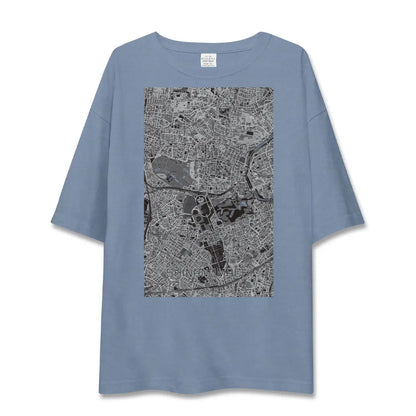 【信濃町（東京都）】地図柄ビッグシルエットTシャツ