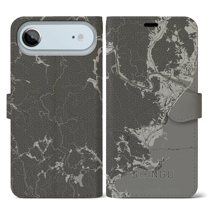 【新宮（和歌山県）】地図柄iPhoneケース（手帳タイプ）