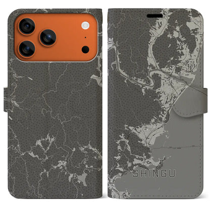 【新宮（和歌山県）】地図柄iPhoneケース（手帳タイプ）