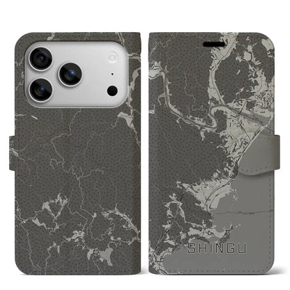 【新宮（和歌山県）】地図柄iPhoneケース（手帳タイプ）