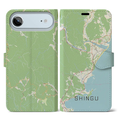 【新宮（和歌山県）】地図柄iPhoneケース（手帳タイプ）