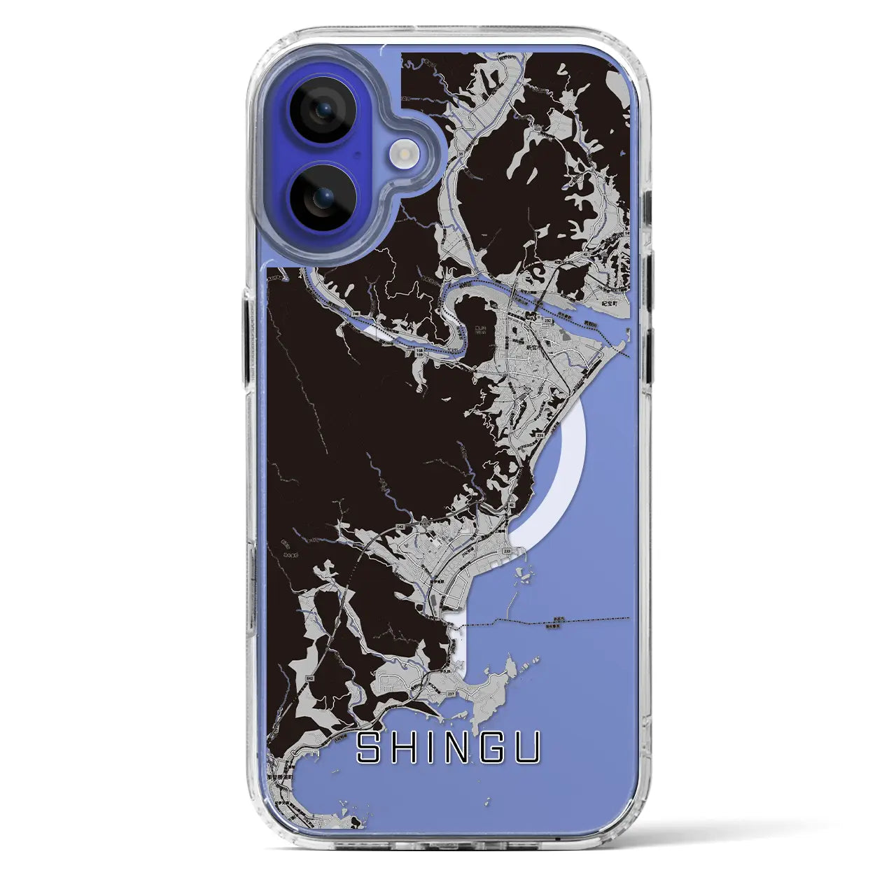 【新宮（和歌山県）】地図柄iPhoneケース（MagSafeタイプ）