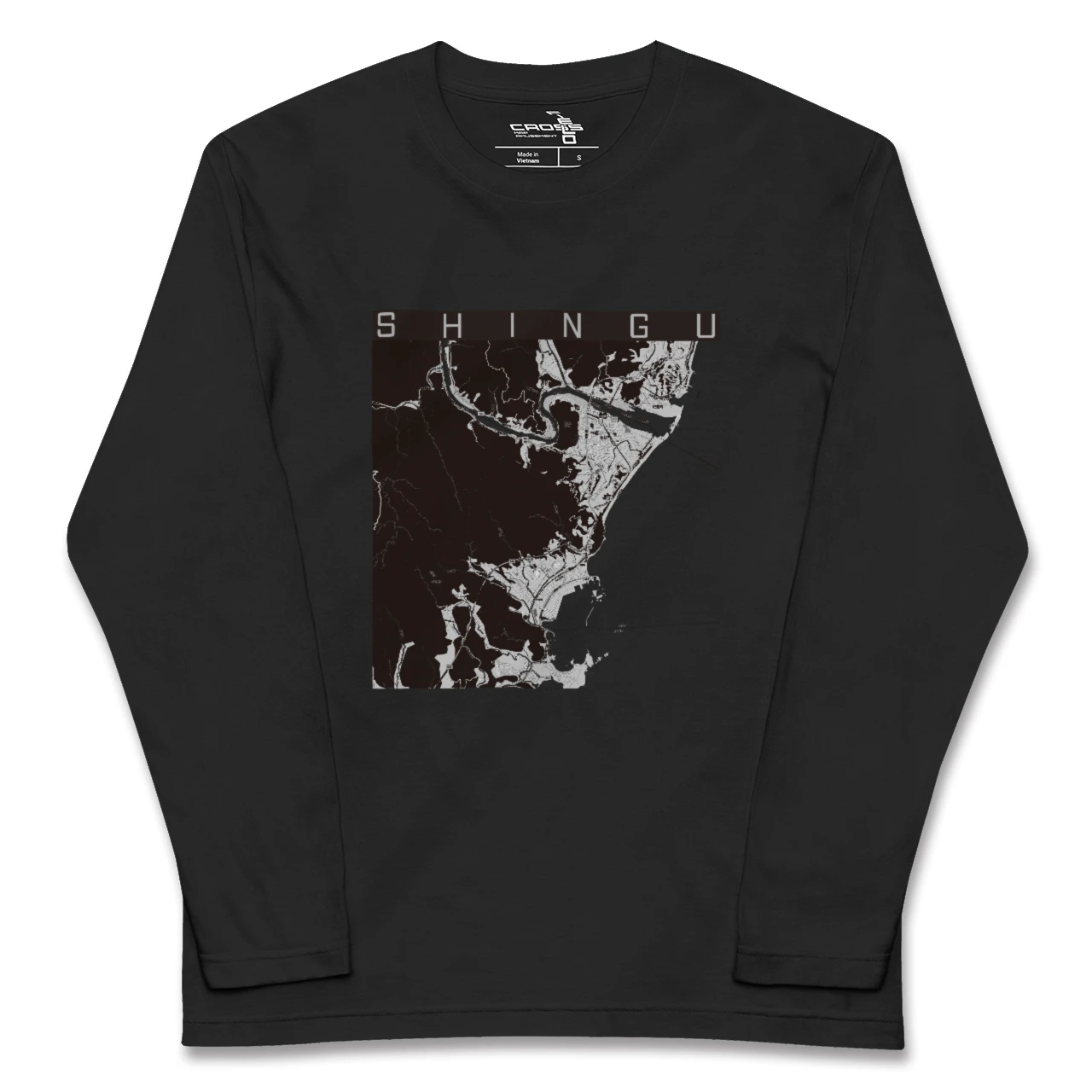 【新宮（和歌山県）（和歌山県）】地図柄ロングスリーブTシャツ