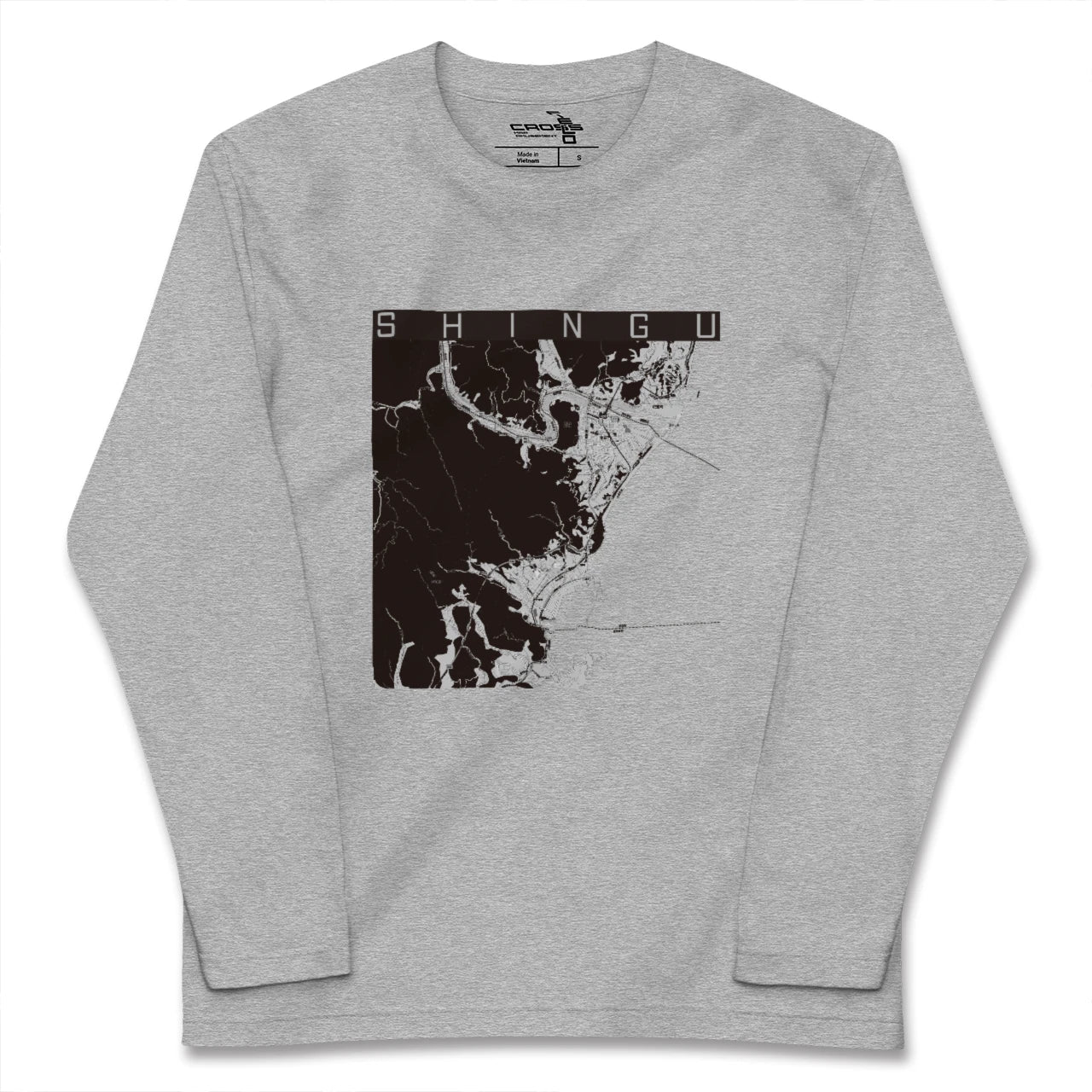 【新宮（和歌山県）（和歌山県）】地図柄ロングスリーブTシャツ