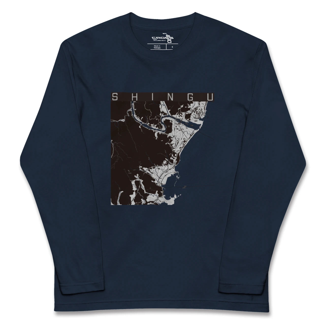 【新宮（和歌山県）（和歌山県）】地図柄ロングスリーブTシャツ
