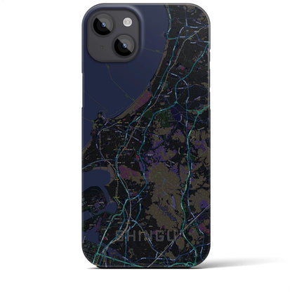 【新宮（福岡県）】地図柄iPhoneケース（バックカバータイプ）