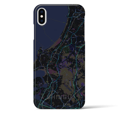 【新宮（福岡県）】地図柄iPhoneケース（バックカバータイプ）