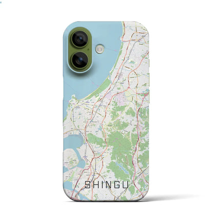 【新宮（福岡県）】地図柄iPhoneケース（バックカバータイプ）