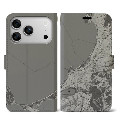 【新宮（福岡県）】地図柄iPhoneケース（手帳タイプ）