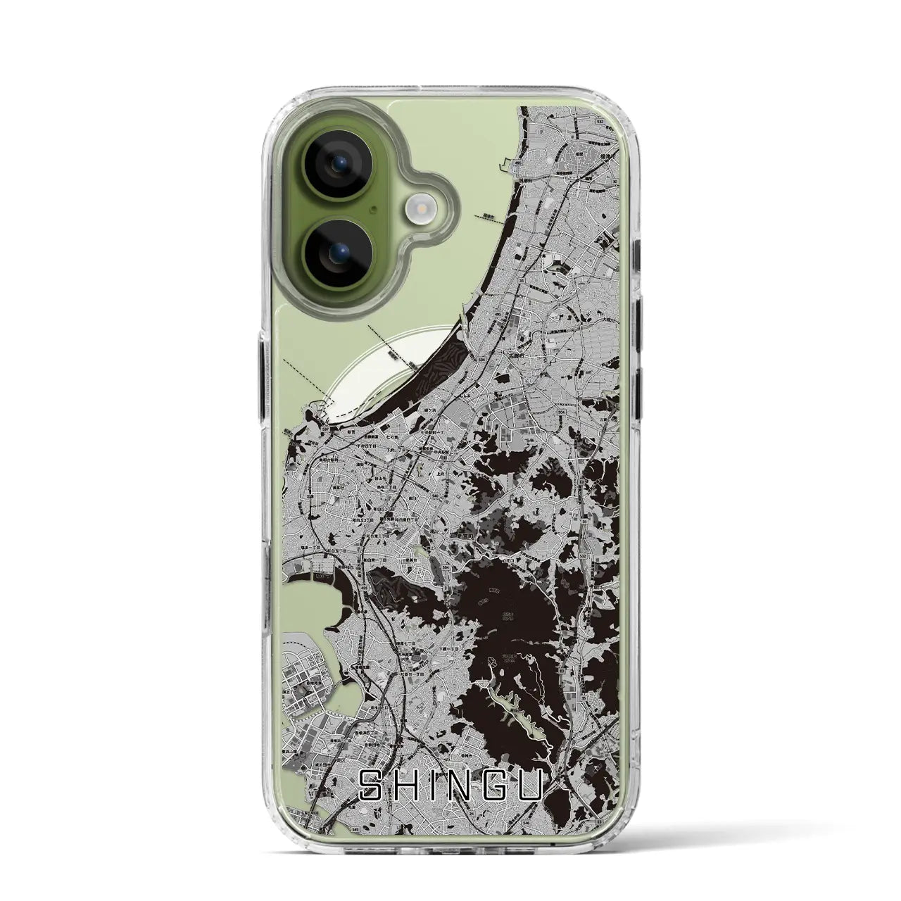 【新宮（福岡県）】地図柄iPhoneケース（MagSafeタイプ）