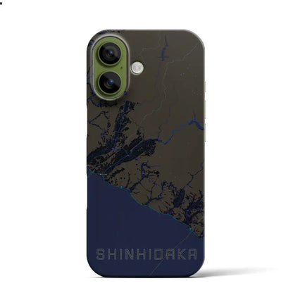 【新ひだか（北海道）】地図柄iPhoneケース（バックカバータイプ）