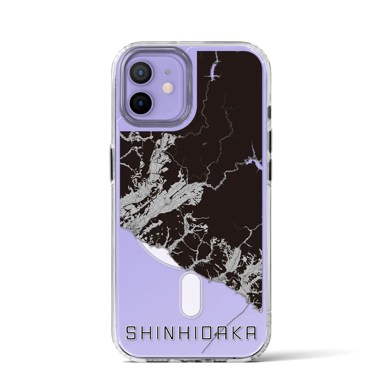 【新ひだか（北海道）】地図柄iPhoneケース（MagSafeタイプ）