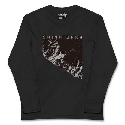 【新ひだか（北海道）】地図柄ロングスリーブTシャツ