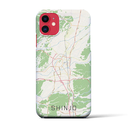 【新庄（山形県）】地図柄iPhoneケース（バックカバータイプ）