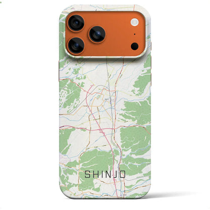 【新庄（山形県）】地図柄iPhoneケース（バックカバータイプ）