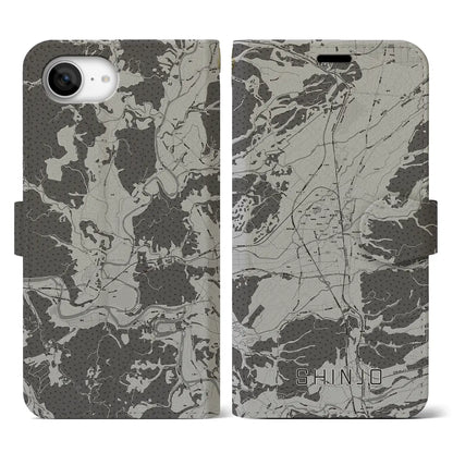 【新庄（山形県）】地図柄iPhoneケース（手帳タイプ）