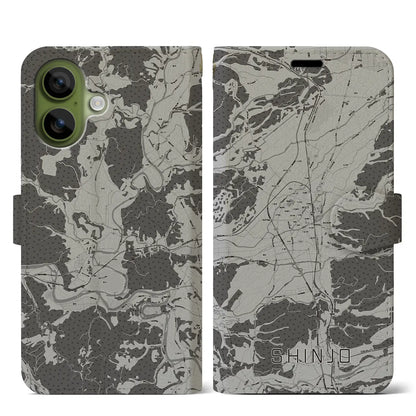 【新庄（山形県）】地図柄iPhoneケース（手帳タイプ）