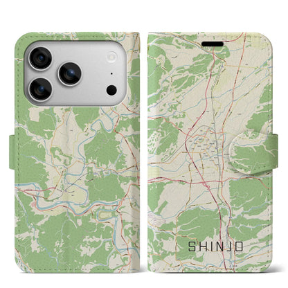 【新庄（山形県）】地図柄iPhoneケース（手帳タイプ）