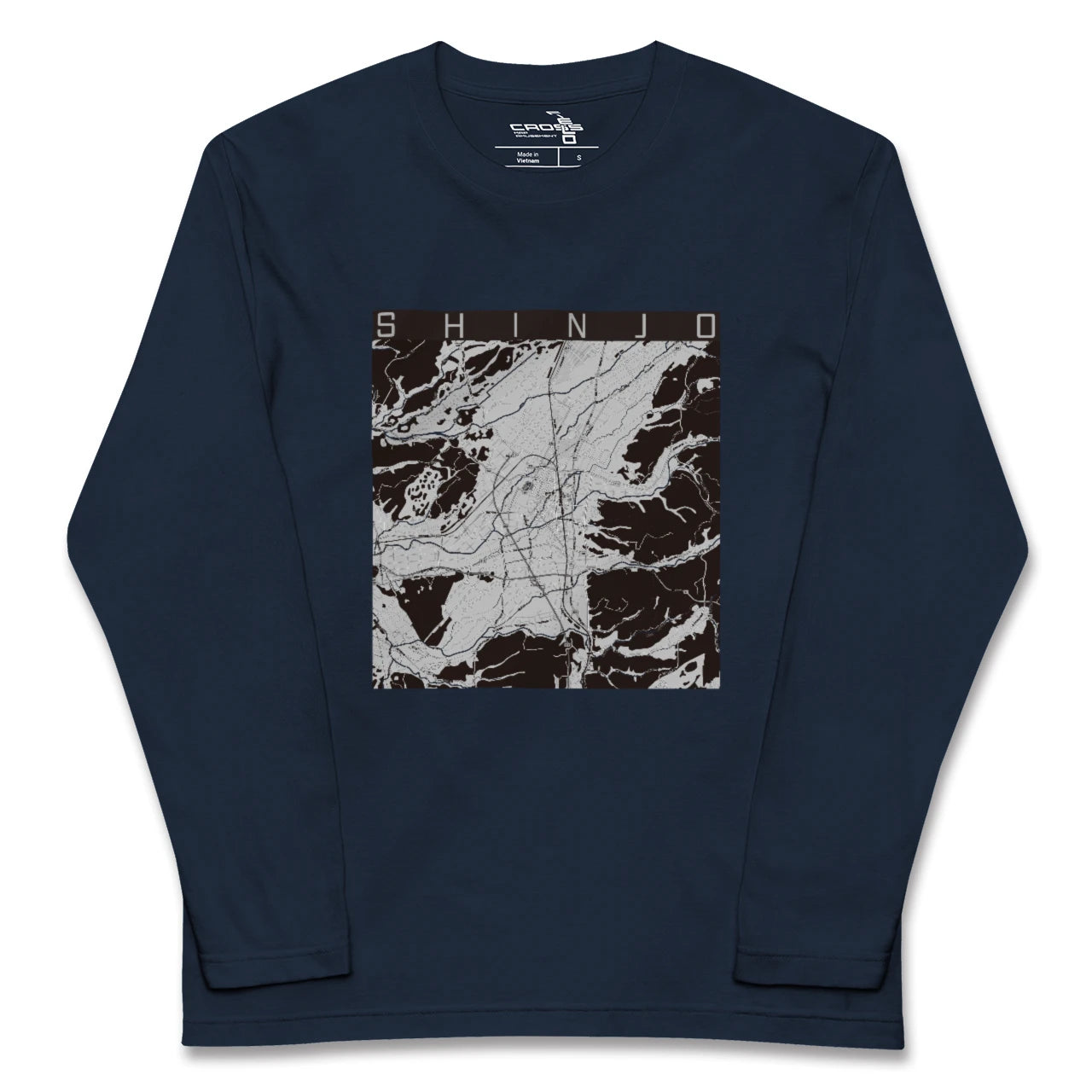 【新庄（山形県）】地図柄ロングスリーブTシャツ