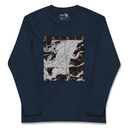 【新庄（山形県）】地図柄ロングスリーブTシャツ