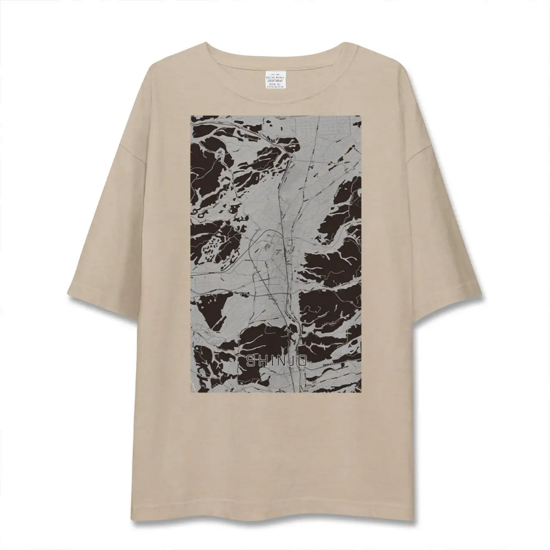 【新庄（山形県）】地図柄ビッグシルエットTシャツ