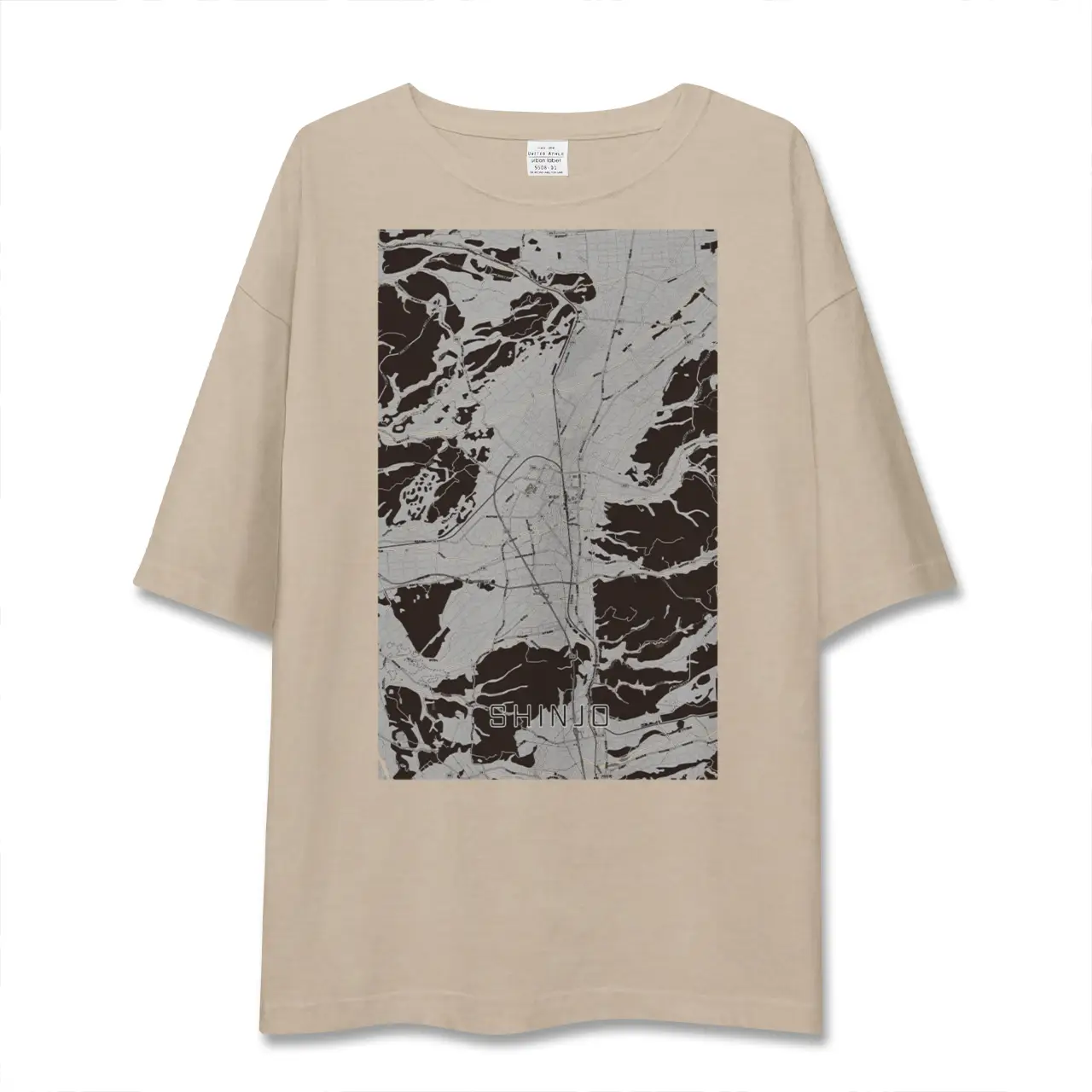 【新庄（山形県）】地図柄ビッグシルエットTシャツ