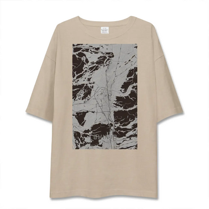 【新庄（山形県）】地図柄ビッグシルエットTシャツ