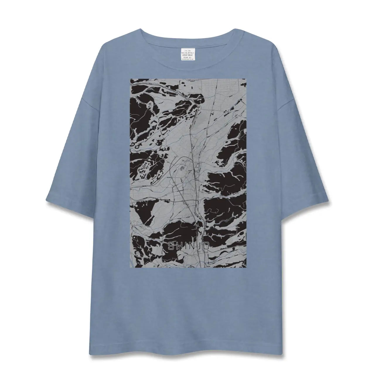 【新庄（山形県）】地図柄ビッグシルエットTシャツ