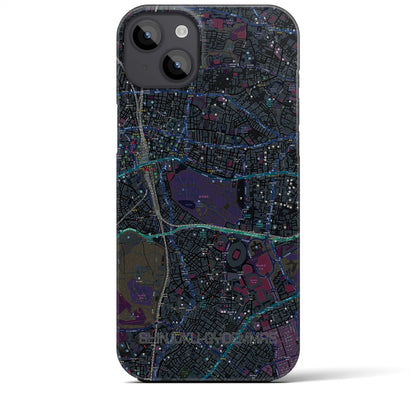 【新宿御苑前（東京都）】地図柄iPhoneケース（バックカバータイプ）