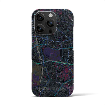 【新宿御苑前（東京都）】地図柄iPhoneケース（バックカバータイプ）