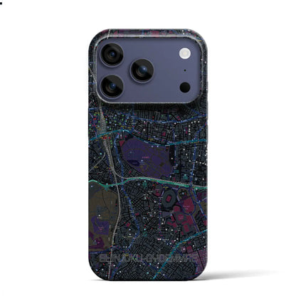 【新宿御苑前（東京都）】地図柄iPhoneケース（バックカバータイプ）