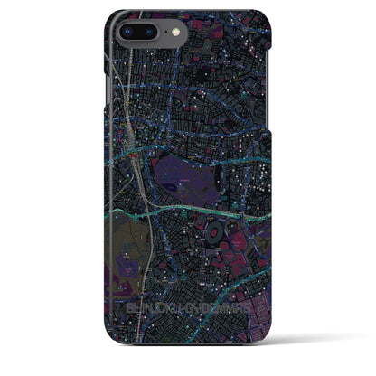 【新宿御苑前（東京都）】地図柄iPhoneケース（バックカバータイプ）