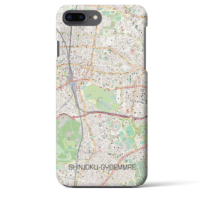 【新宿御苑前（東京都）】地図柄iPhoneケース（バックカバータイプ）