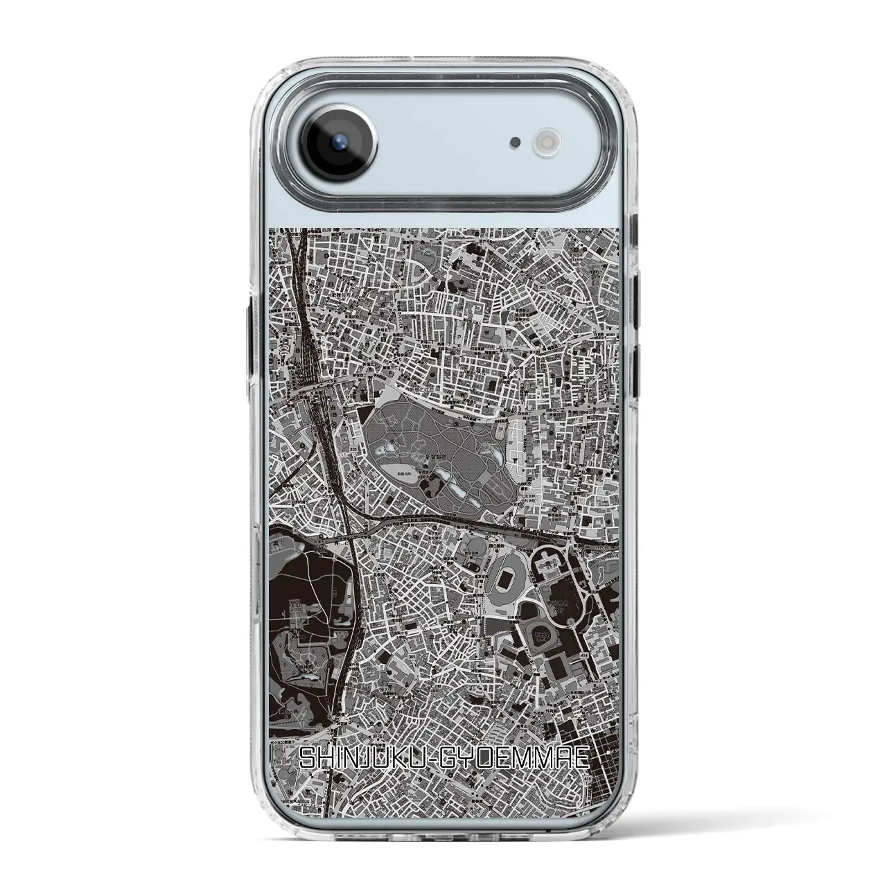 【新宿御苑前（東京都）】地図柄iPhoneケース（MagSafeタイプ）