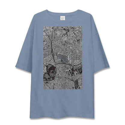【新宿御苑前（東京都）】地図柄ビッグシルエットTシャツ