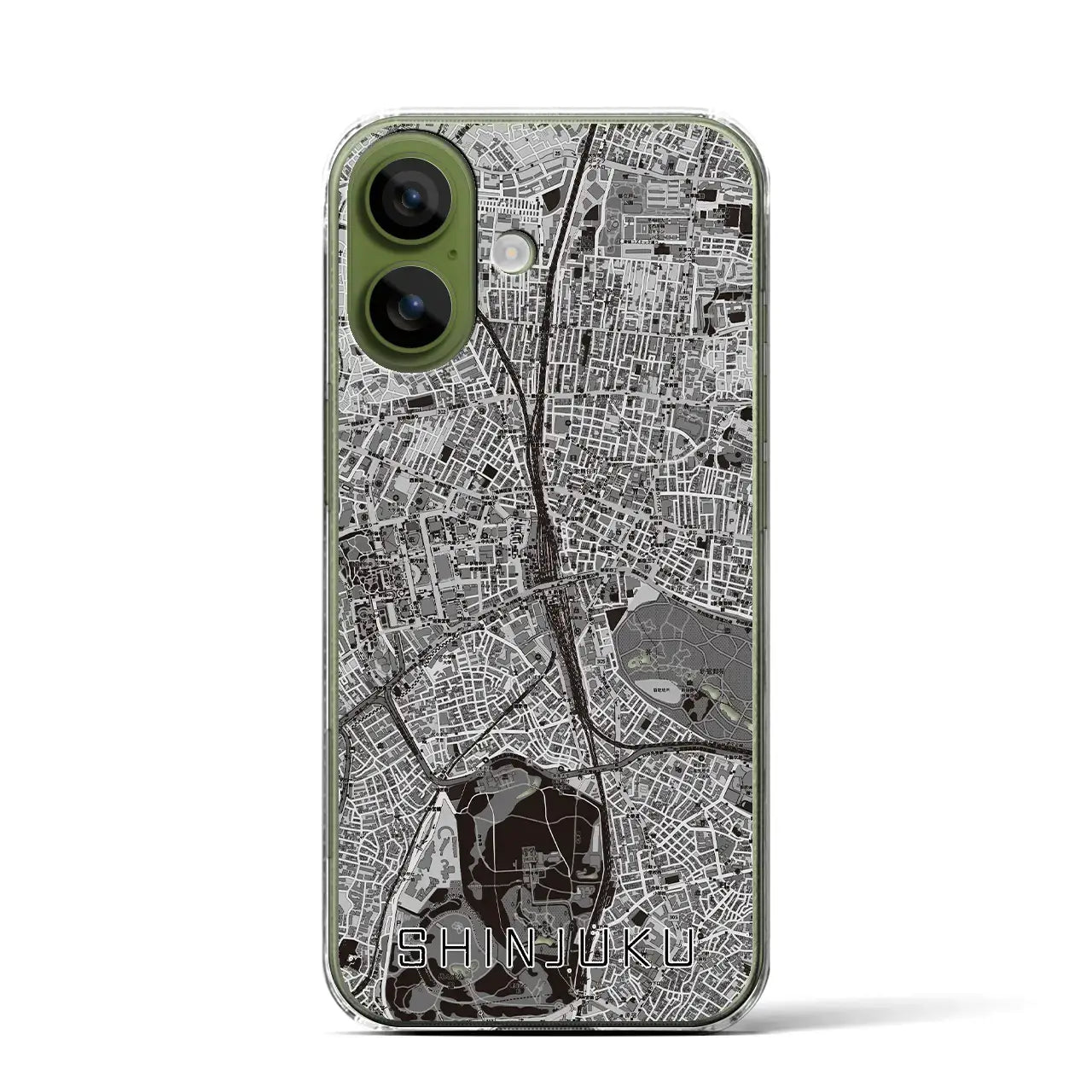 【新宿（東京都）】地図柄iPhoneケース（クリアタイプ）