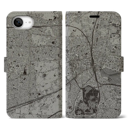 【新宿（東京都）】地図柄iPhoneケース（手帳タイプ）