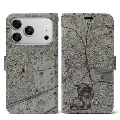 【新宿（東京都）】地図柄iPhoneケース（手帳タイプ）