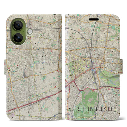 【新宿（東京都）】地図柄iPhoneケース（手帳タイプ）