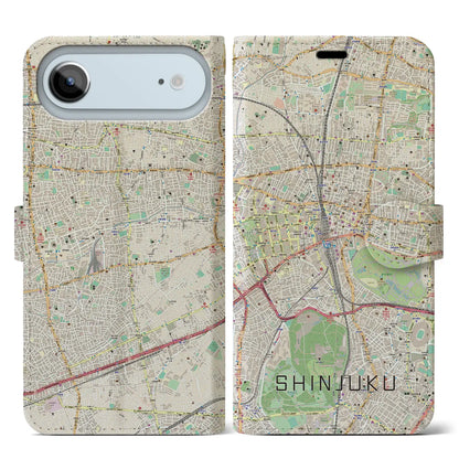 【新宿（東京都）】地図柄iPhoneケース（手帳タイプ）