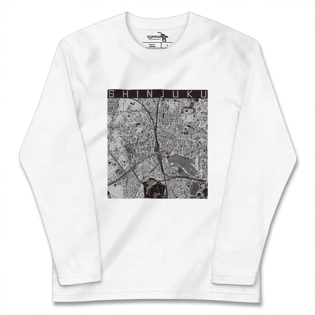【新宿（東京都）】地図柄ロングスリーブTシャツ