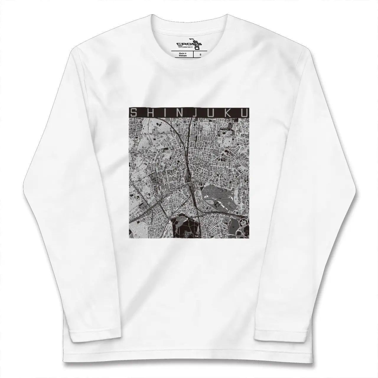 【新宿（東京都）】地図柄ロングスリーブTシャツ